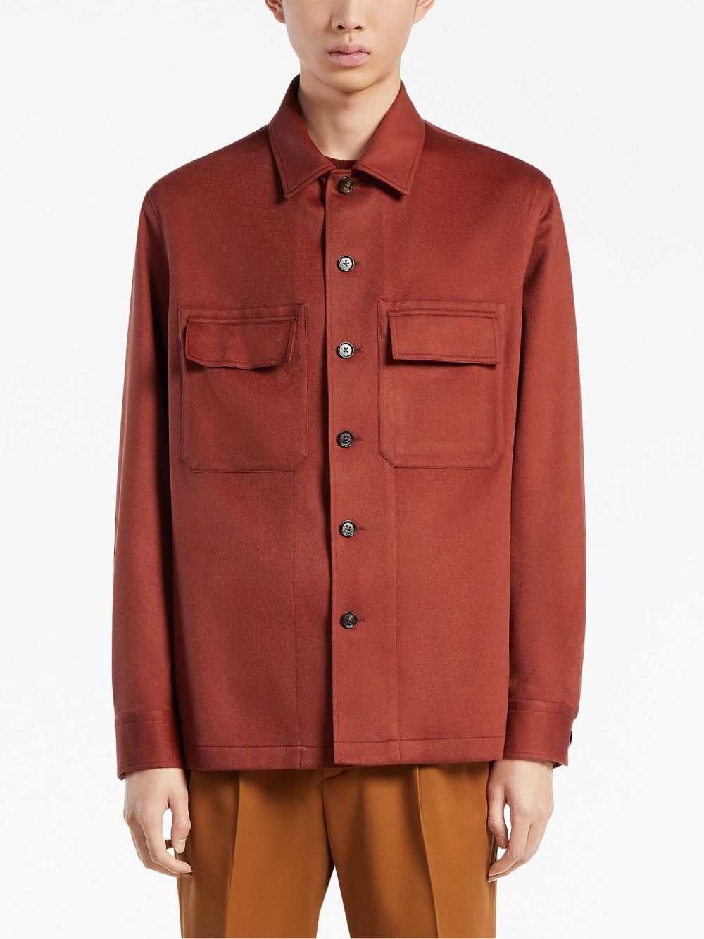 Zegna  Alba Oasi cashmere overshirt jacket