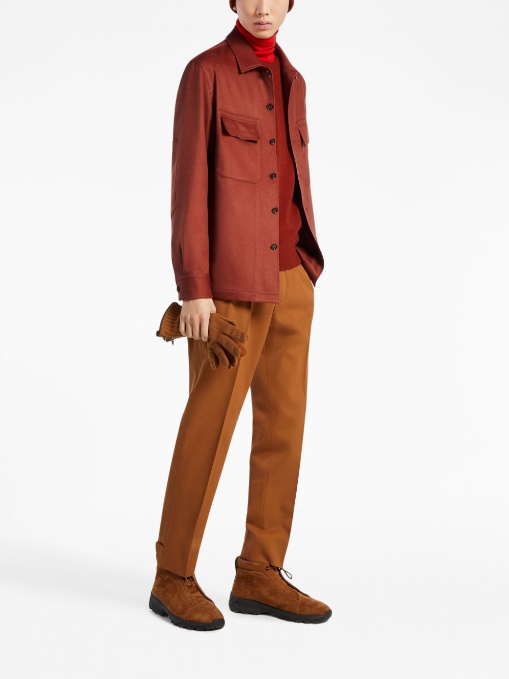 Zegna  Alba Oasi cashmere overshirt jacket