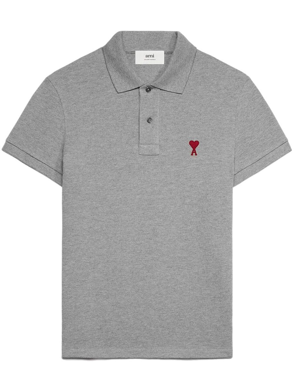 AMI Paris  logo-embroidered cotton polo shirt