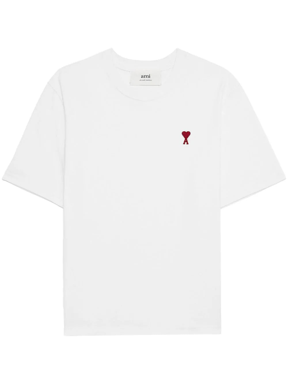 AMI Paris  logo-embroidered organic cotton T-shirt