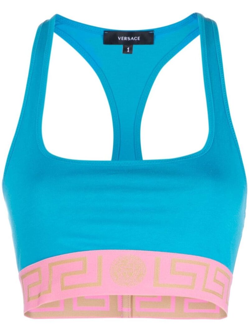 Versace  Greca-motif sports bra