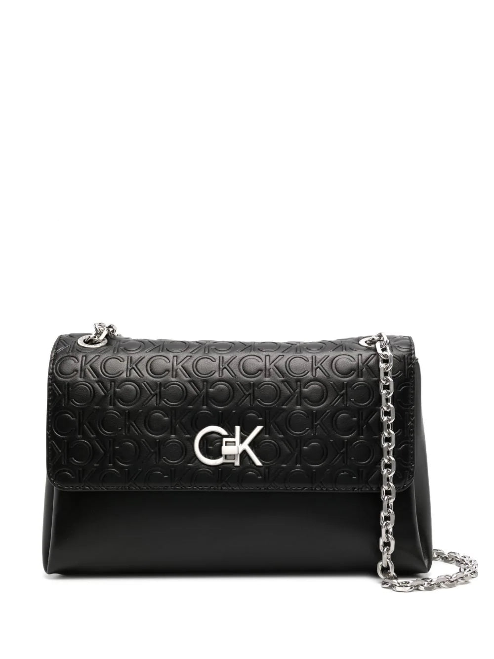 Calvin Klein  Re-Lock embossed crossbody bag