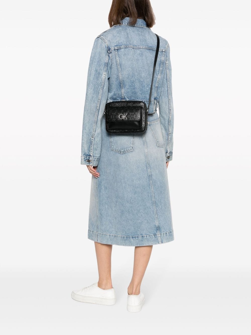 Calvin Klein  logo-lettering crossbody bag