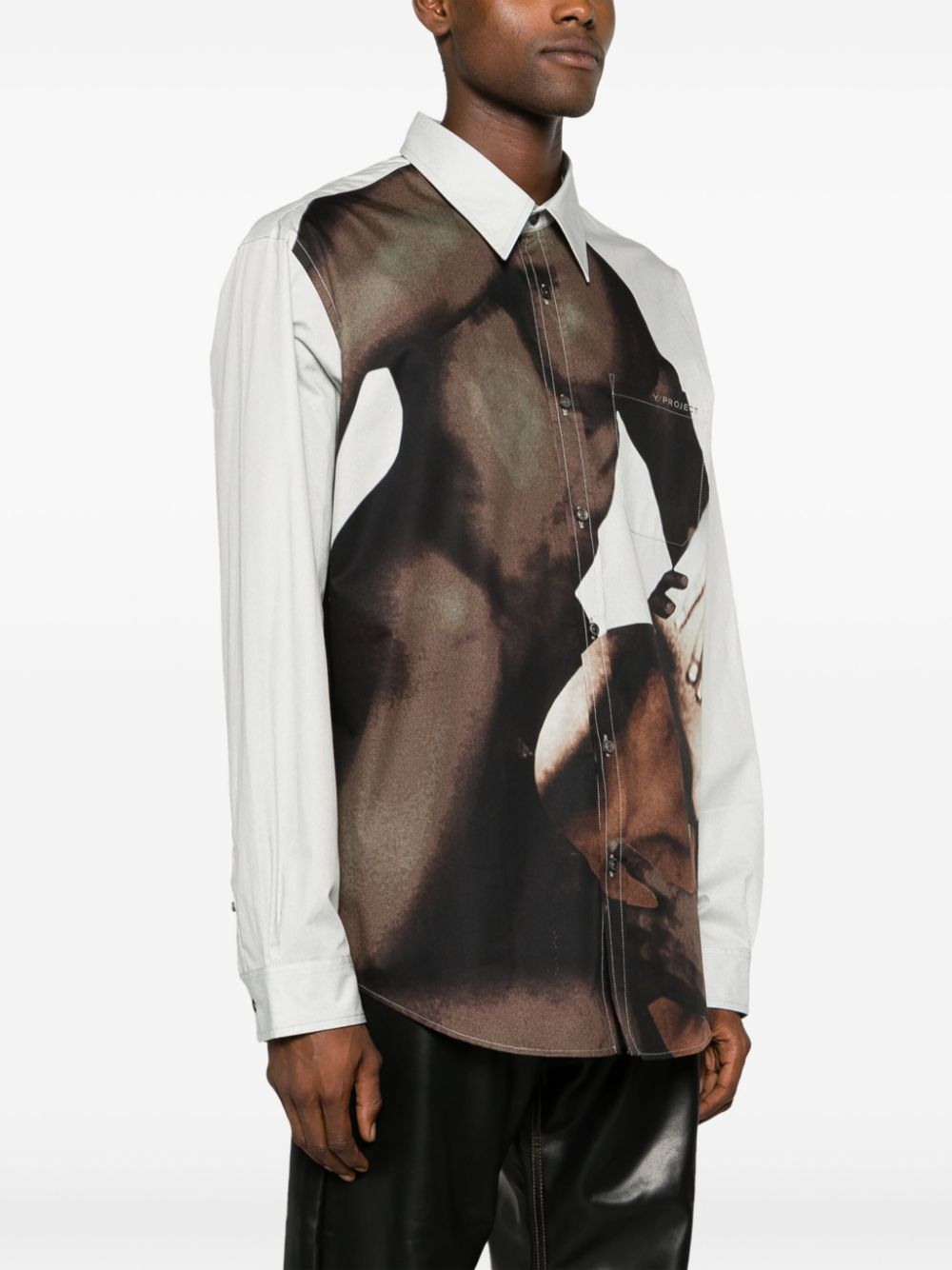 Y/Project collage-print cotton shirt