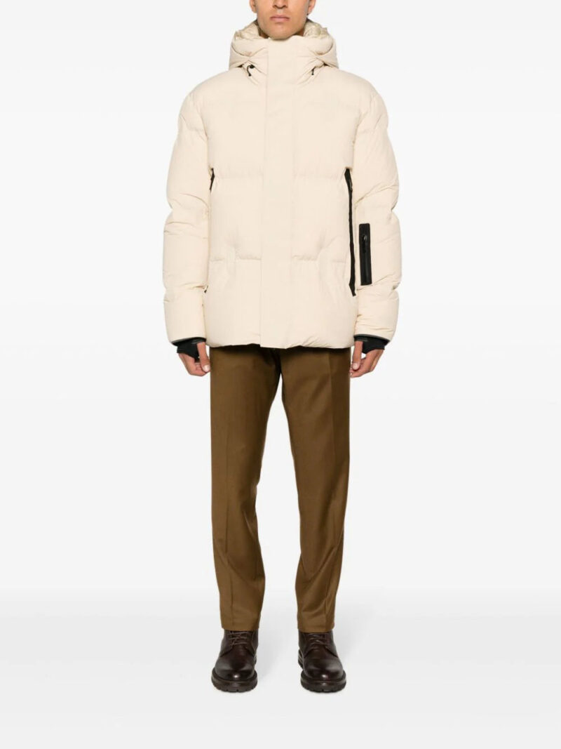 Zegna drawstring-hooded padded jacket