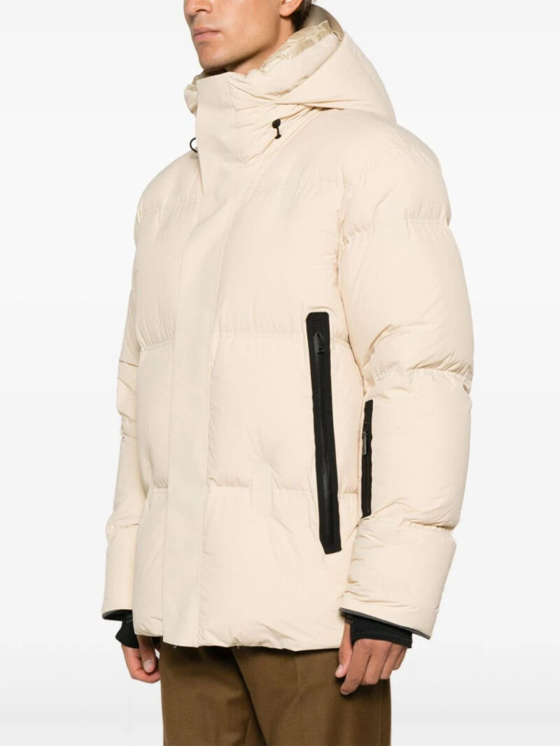 Zegna drawstring-hooded padded jacket
