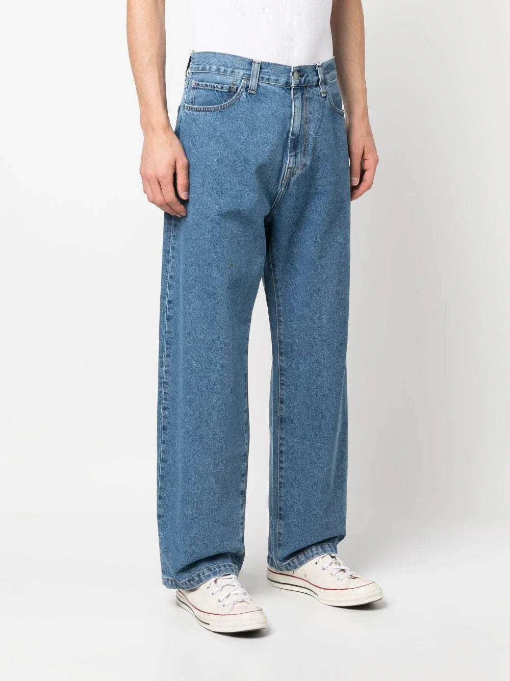 Carhartt WIP  logo-patch tapered jeans