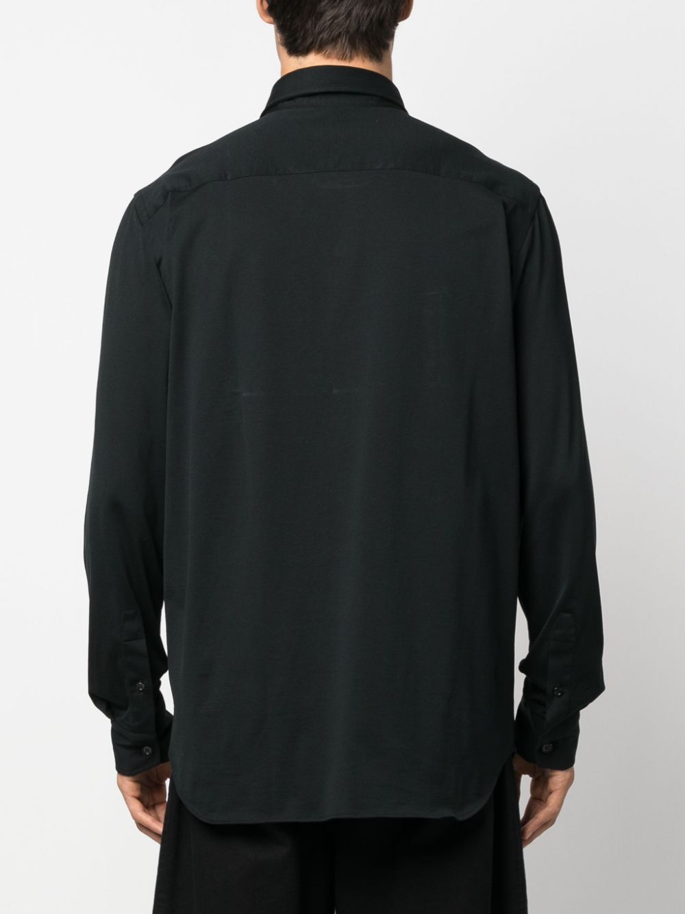 Brioni  spread-collar cotton shirt