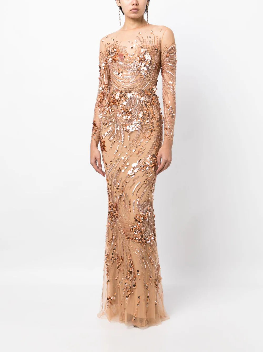 Zuhair Murad  sequin-embellished maxi gown dress
