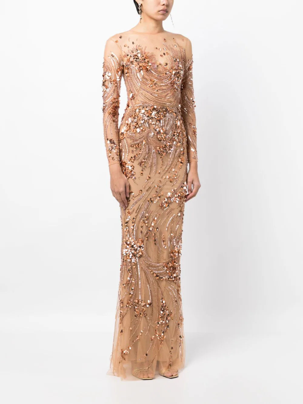 Zuhair Murad  sequin-embellished maxi gown dress