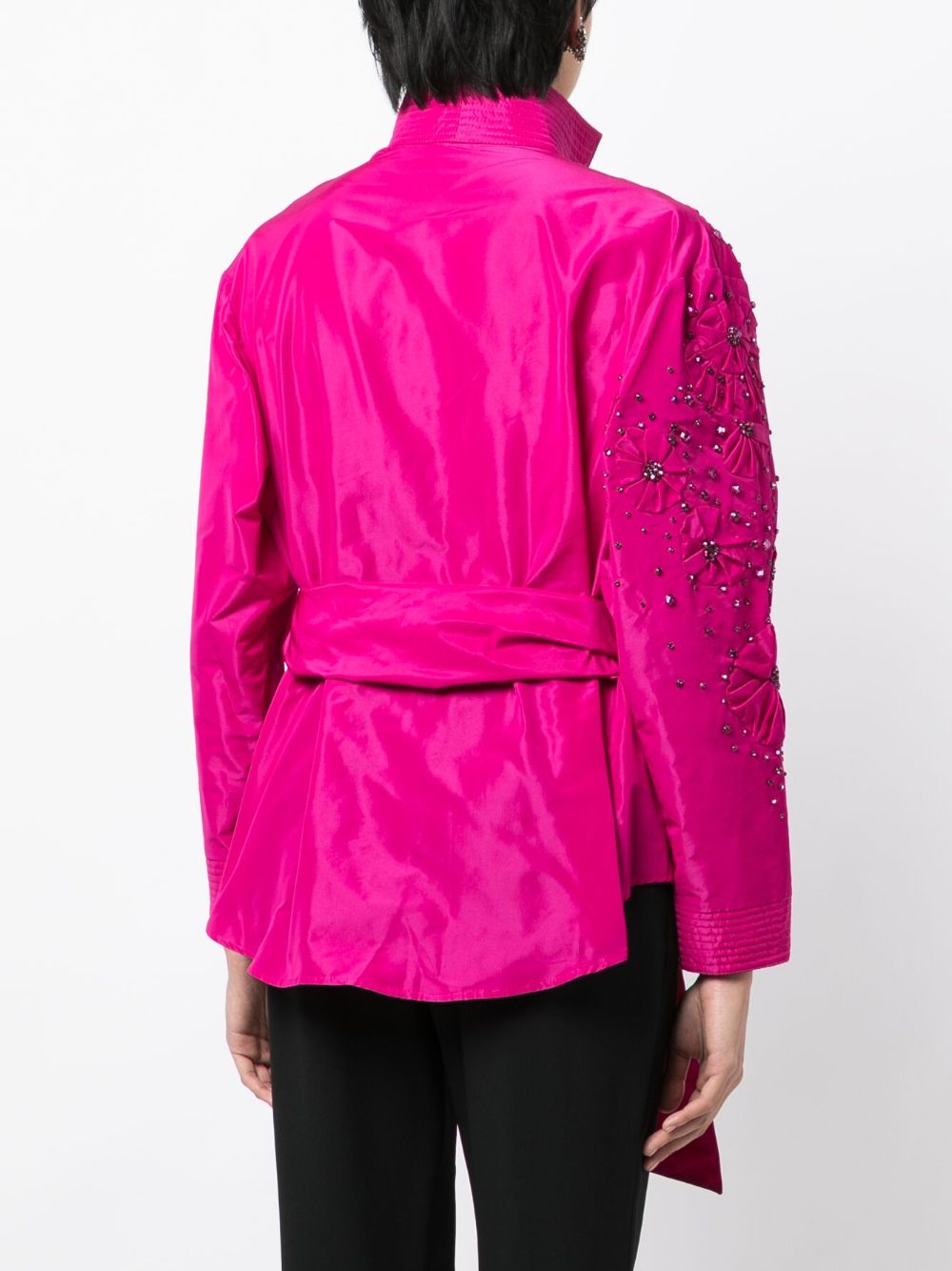 Zuhair Murad  crystal-embellished belted jacket