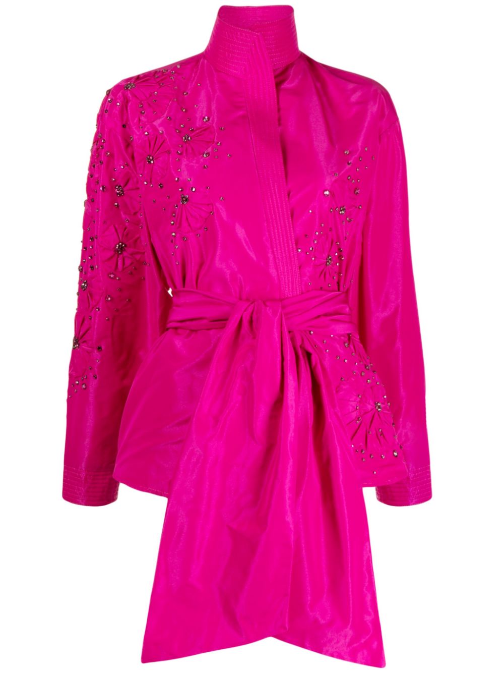 Zuhair Murad  crystal-embellished belted jacket