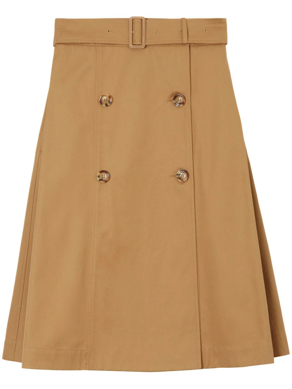 Burberry  belted-waist flared skirt
