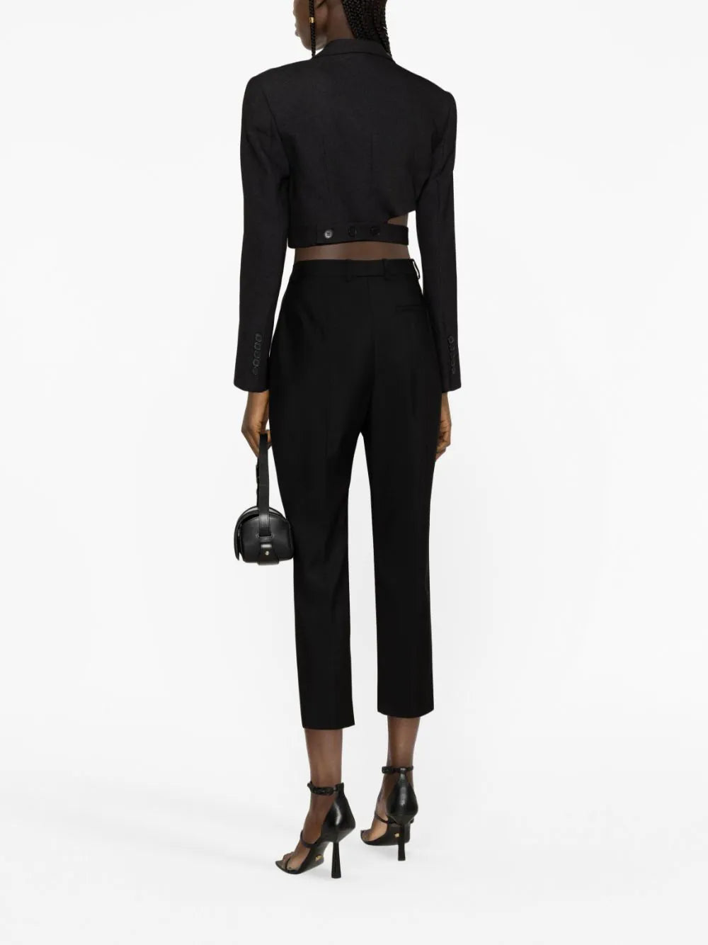 Alexander McQueen cropped wool trousers