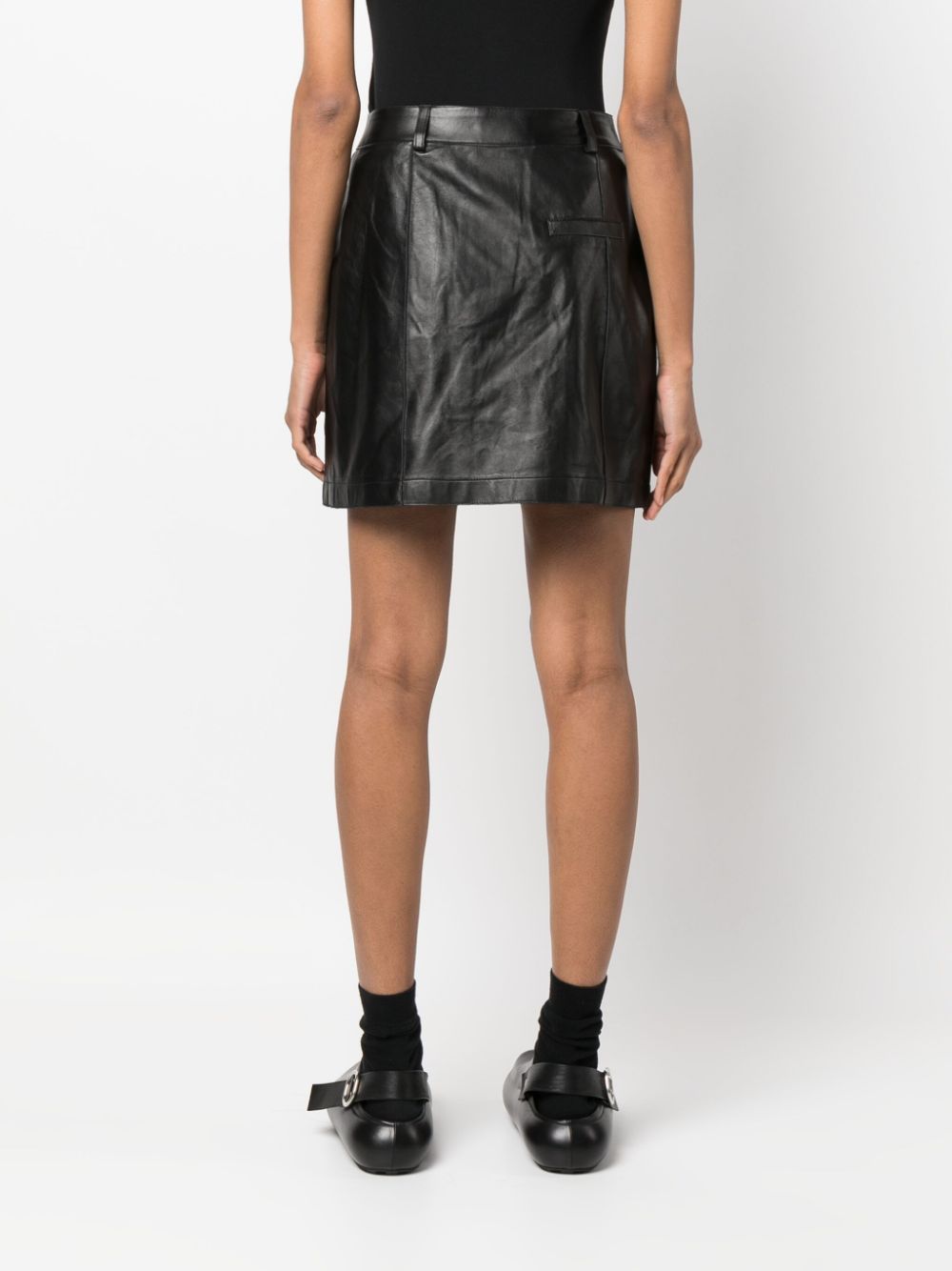 AERON  Rudens leather miniskirt