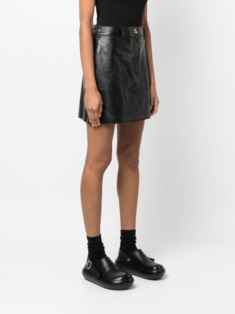 AERON  Rudens leather miniskirt