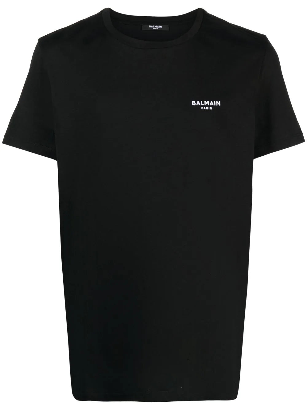Balmain  flocked-logo cotton T-shirt