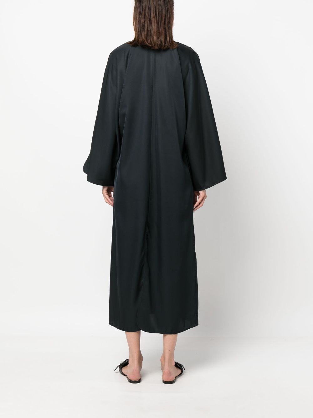 By Malene Birger  split-neck kaftan midi dress