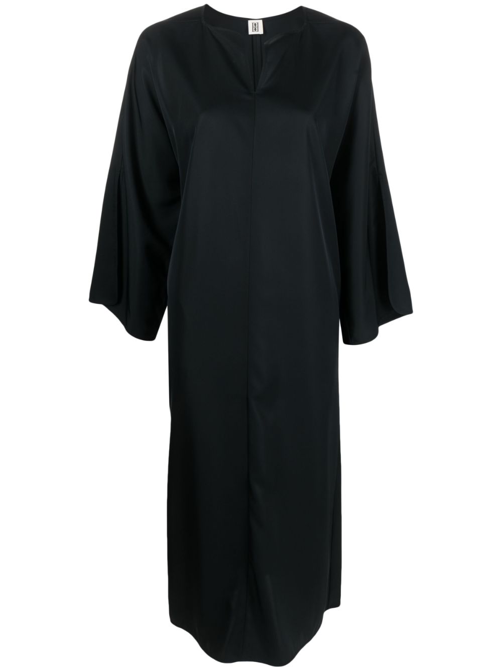 By Malene Birger  split-neck kaftan midi dress