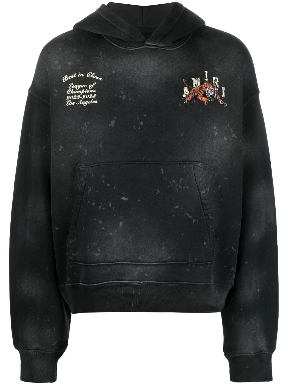 AMIRI  Vintage Tiger rib-trimmed hoodie