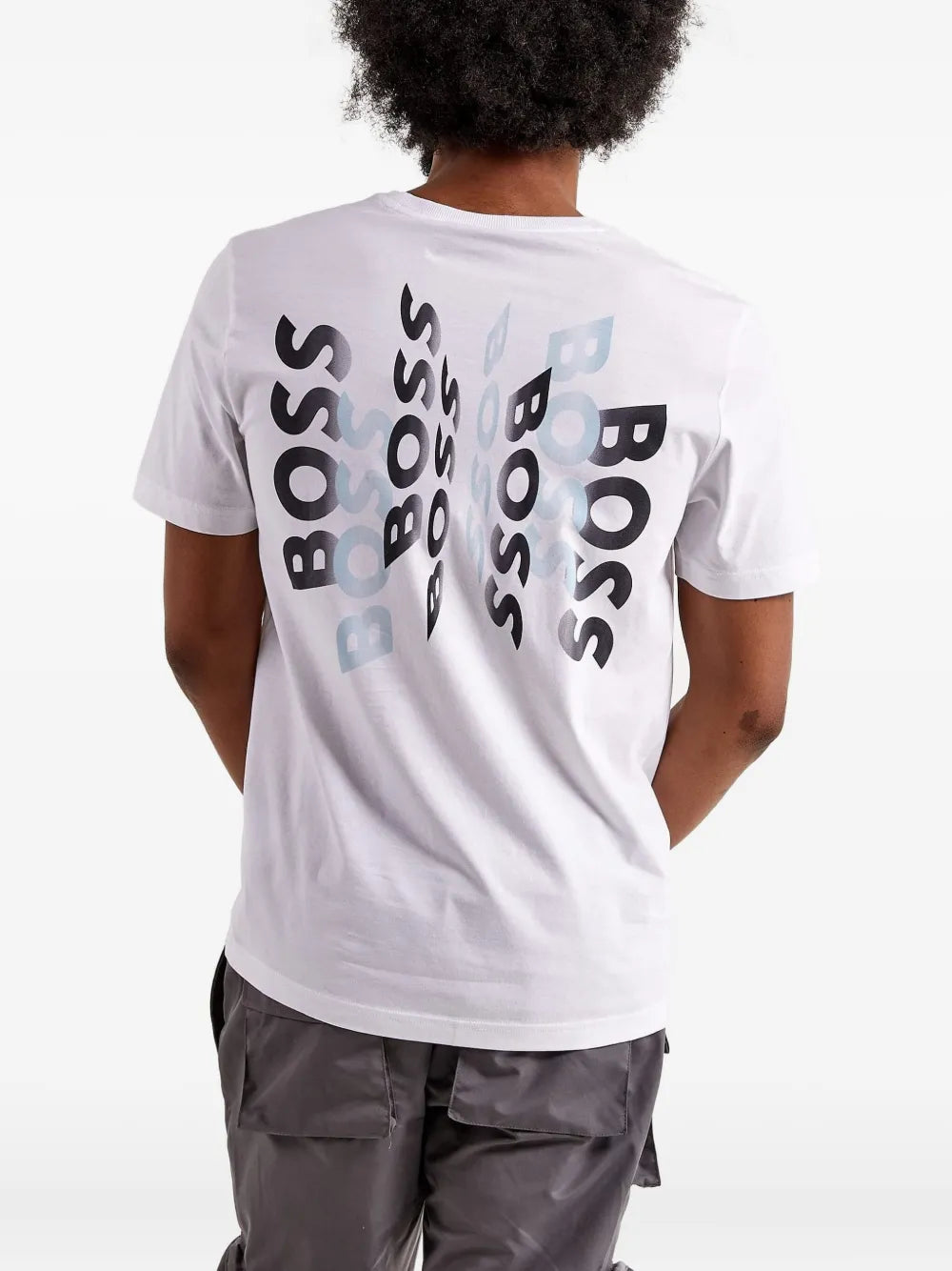BOSS  Stadium logo-print "White" T-shirt