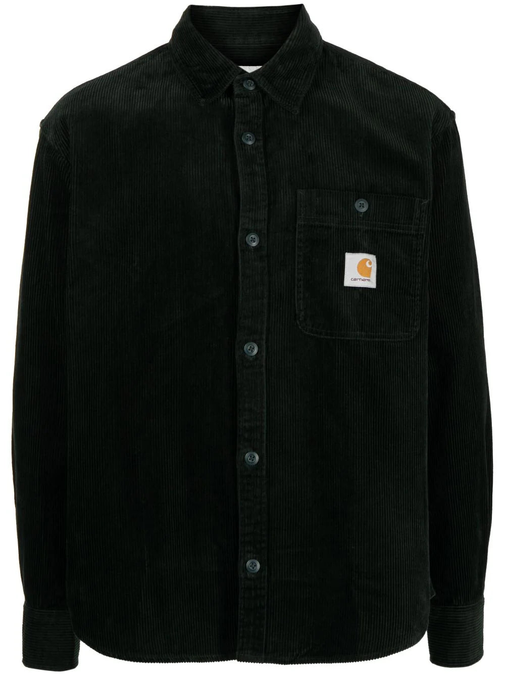 Carhartt WIP  corduroy logo-patch cotton shirt