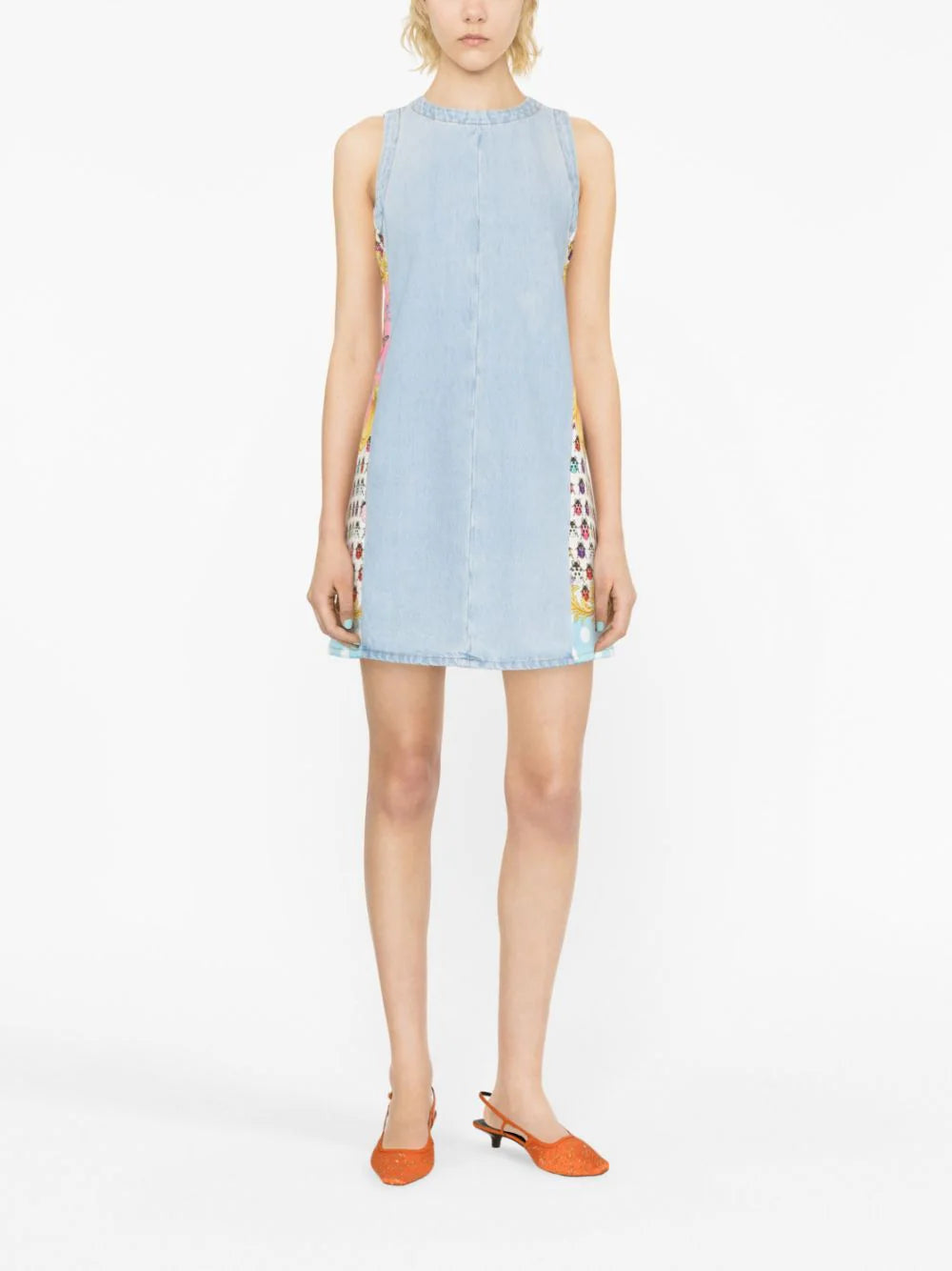 Versace  Butterflies denim minidress