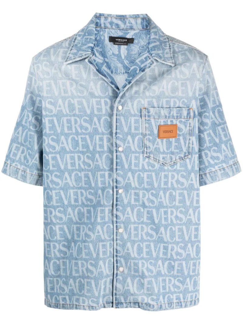 Versace  Versace Allover denim shirt