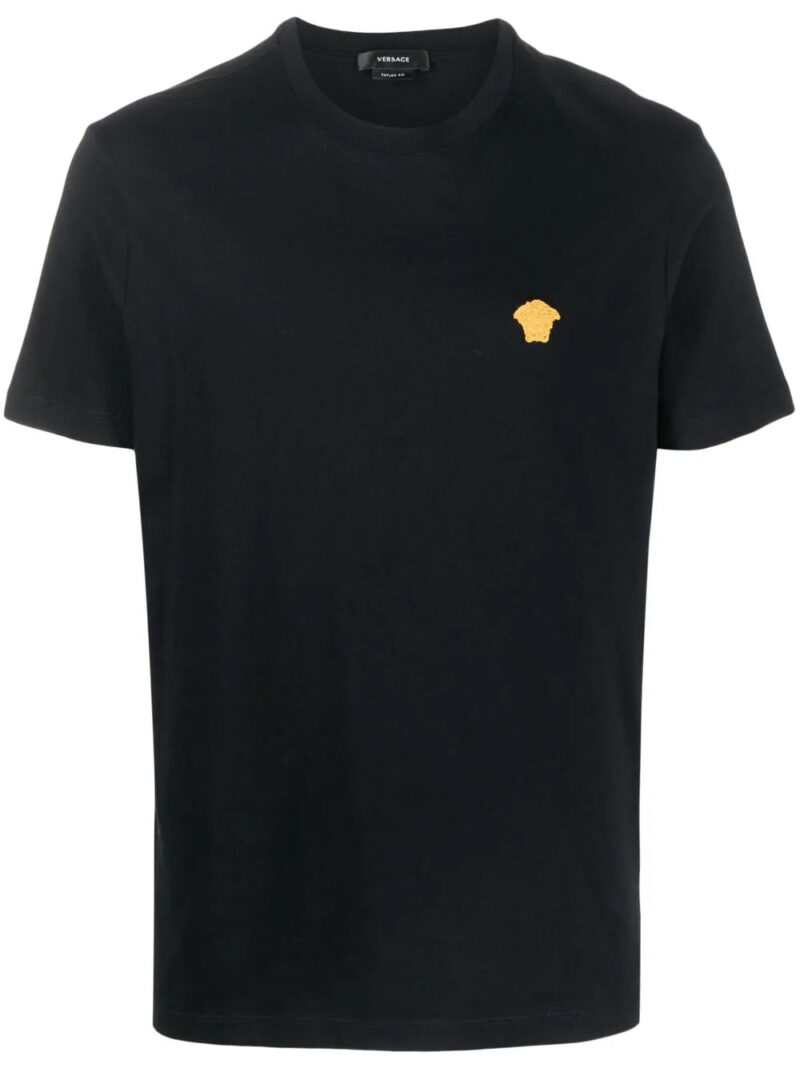 Versace Medusa-embroidered cotton T-shirt