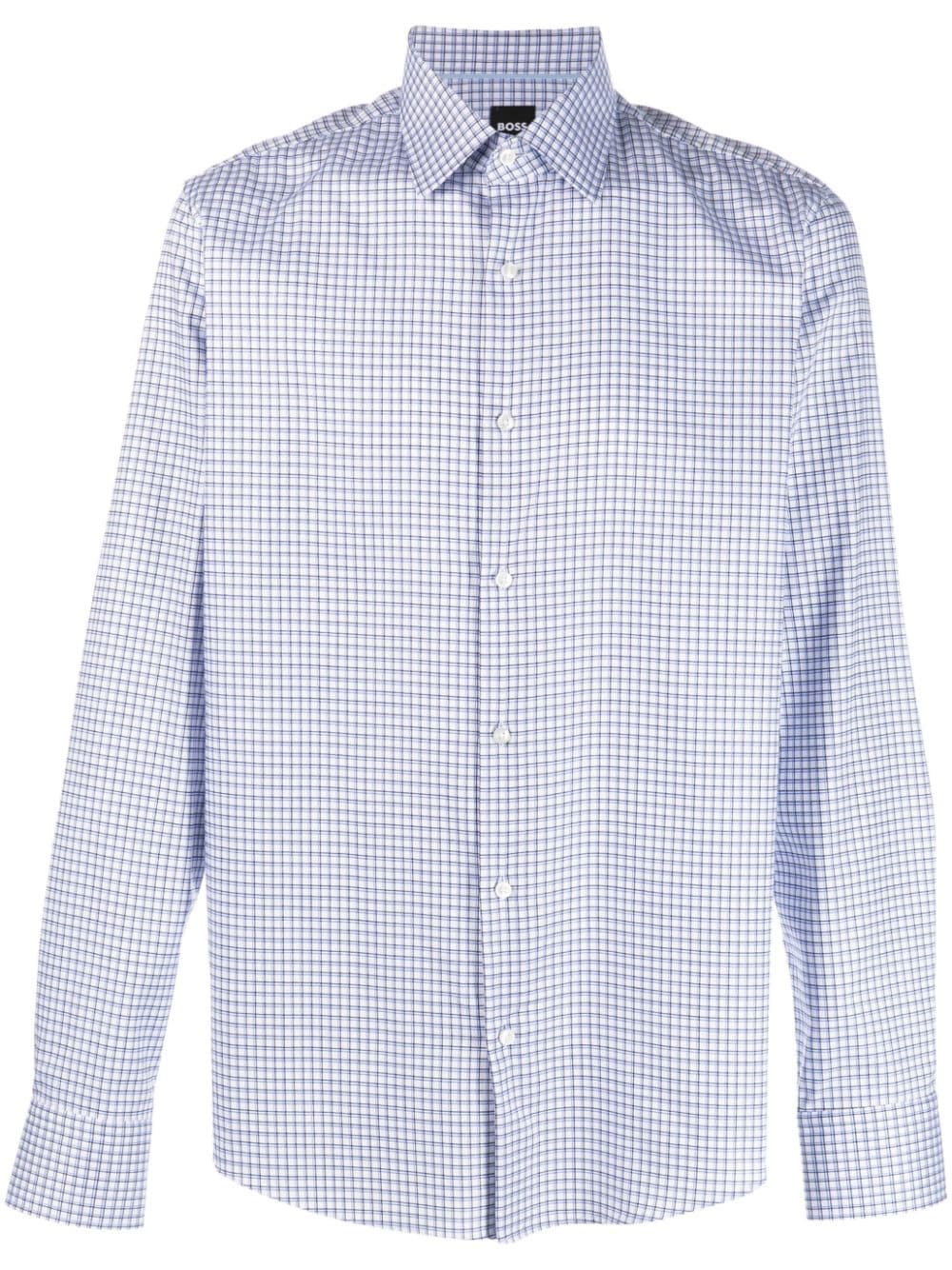 BOSS check-print shirt