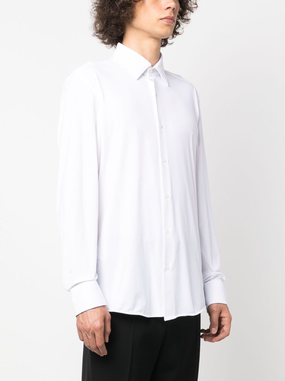 BOSS pointed-collar long-sleeve shirt