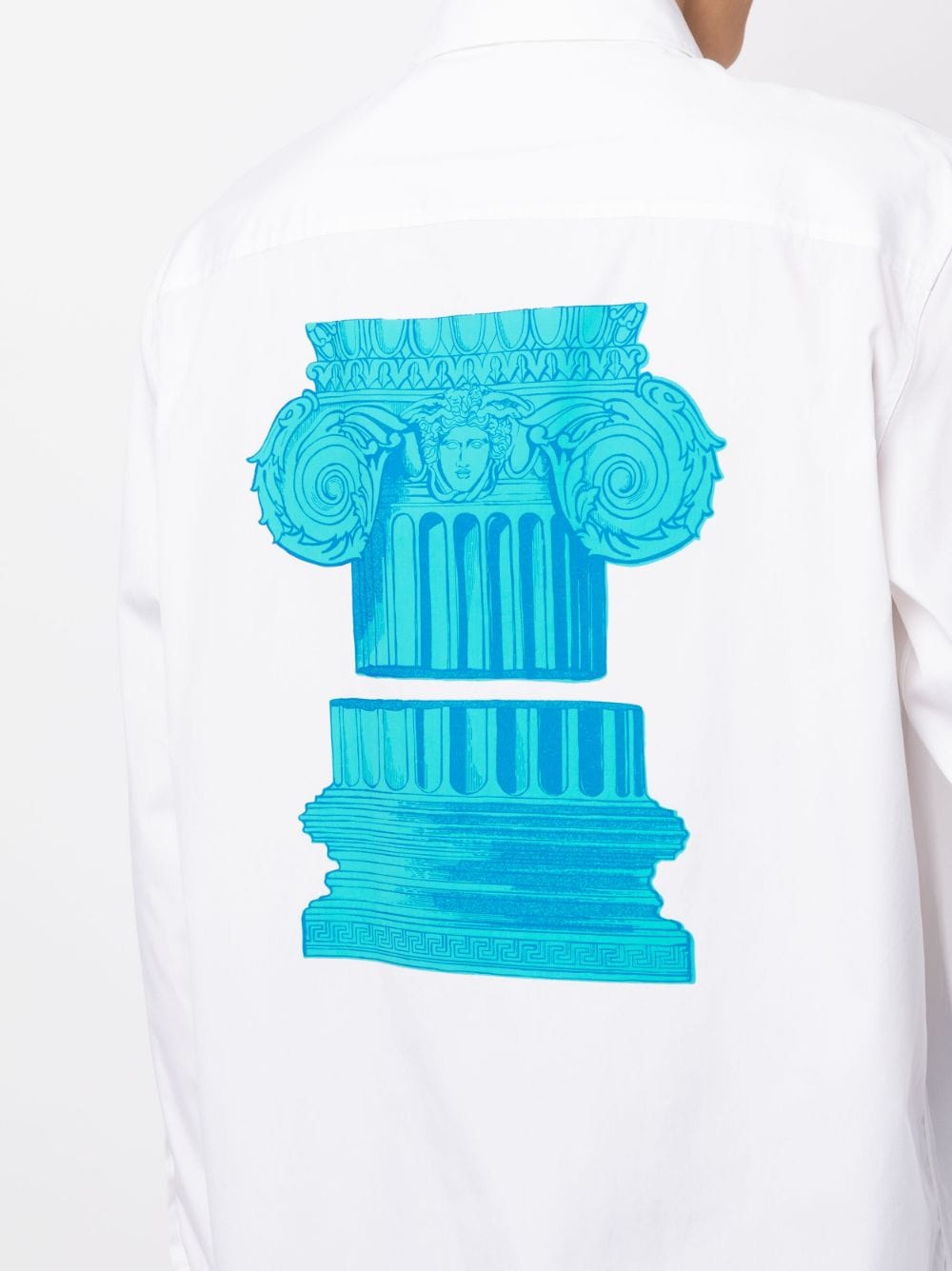 Versace The Column-print poplin shirt - Image 5