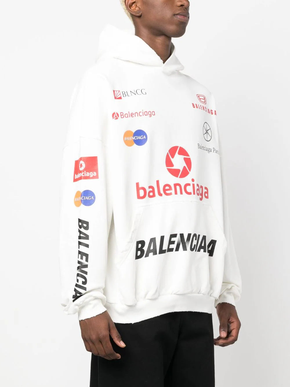 Balenciaga  Top League logo-print hoodie