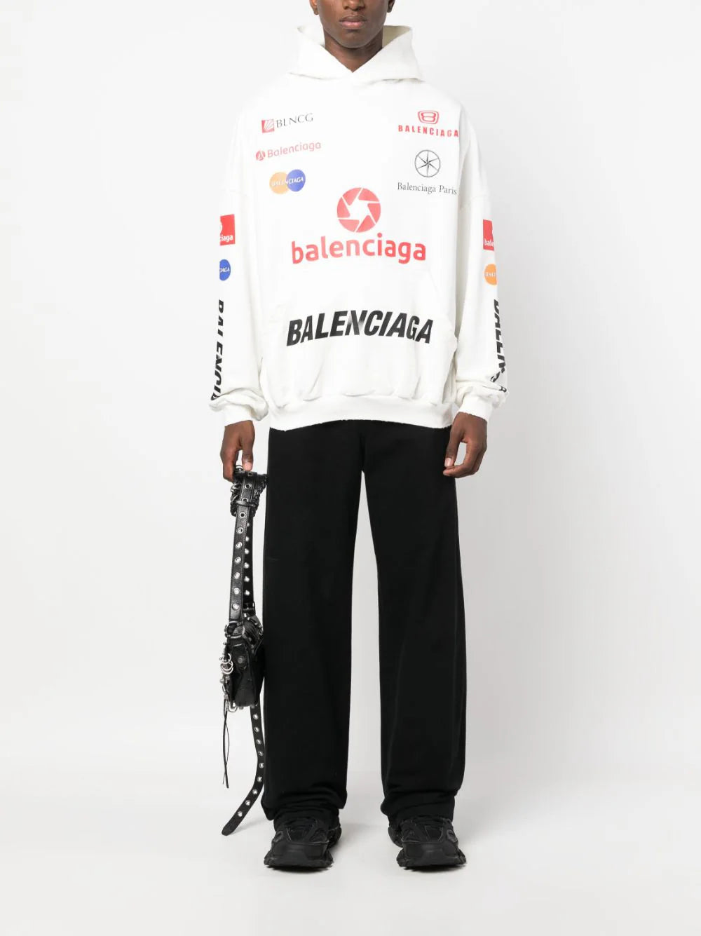 Balenciaga  Top League logo-print hoodie