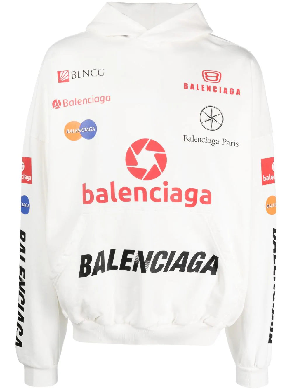 Balenciaga  Top League logo-print hoodie
