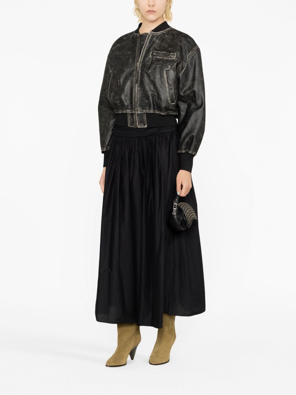 Acne Studios  distressed-effect leather jacket