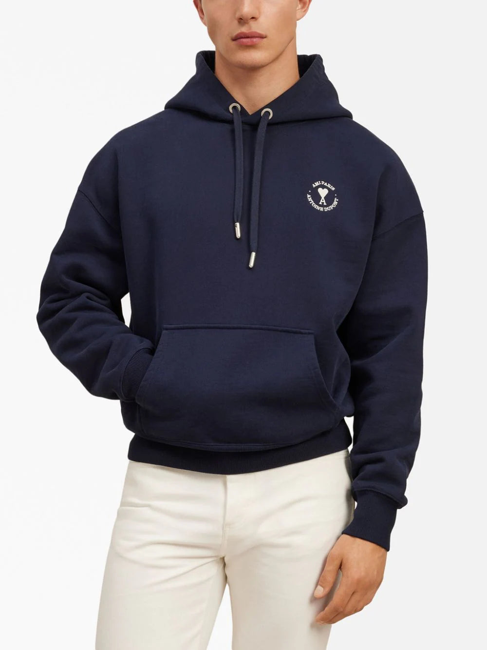 AMI Paris  x Antoine Dupont logo-embroidered hoodie
