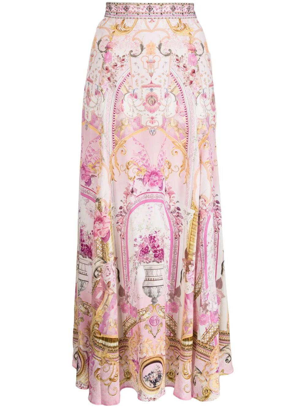 Camilla  floral-print silk maxi skirt