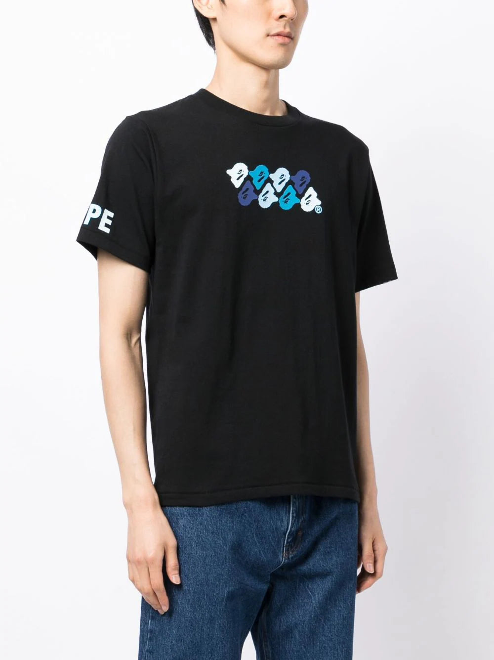 A BATHING APE® graphic-print cotton T-shirt