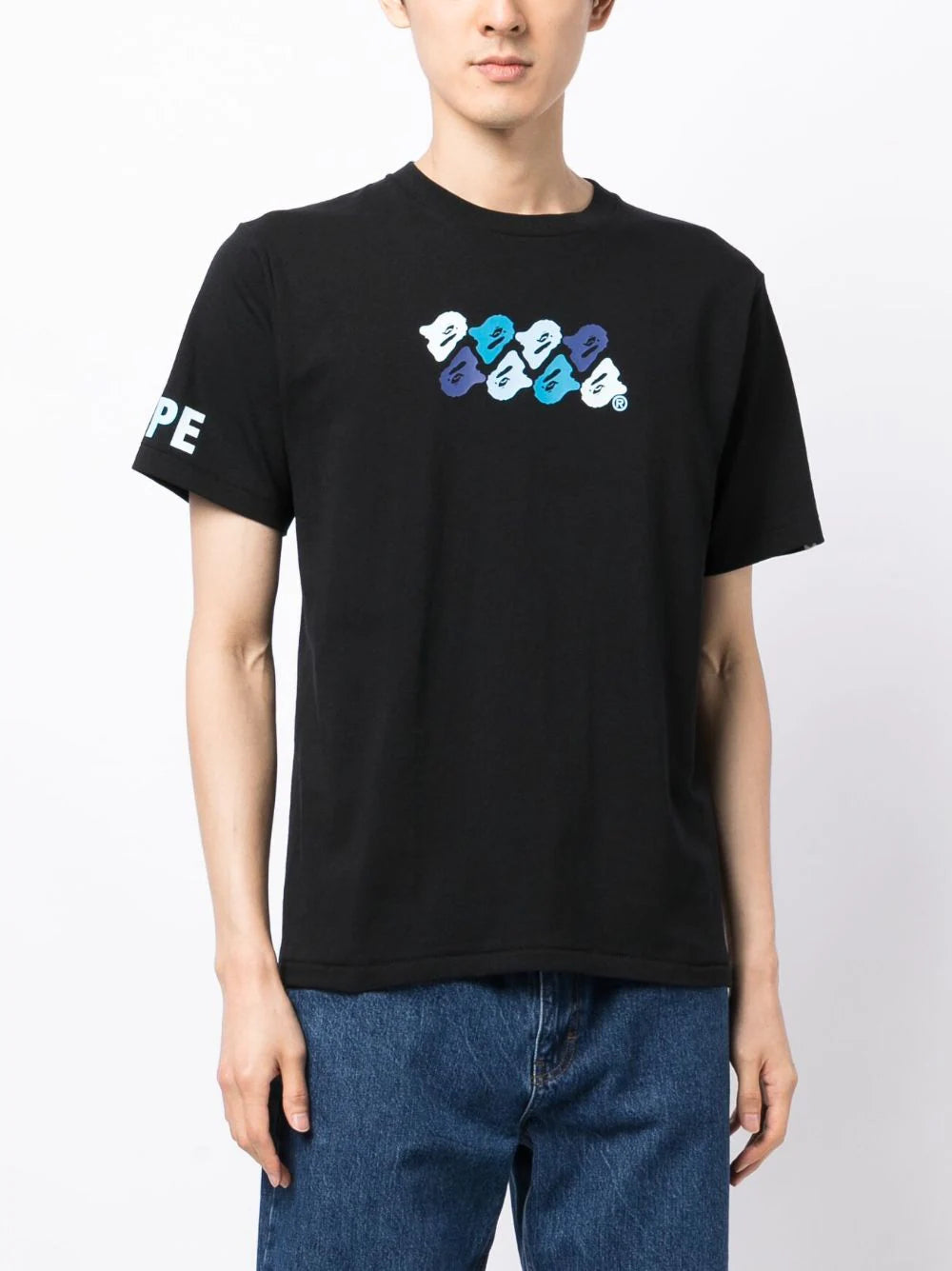 A BATHING APE® graphic-print cotton T-shirt