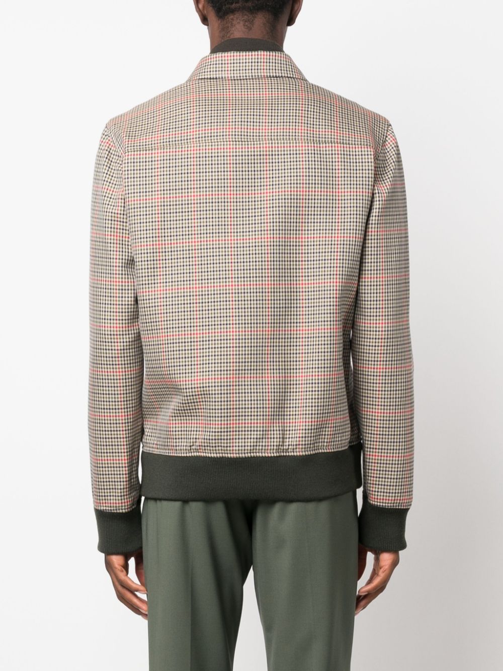 A.P.C.  zip-up checked shirt jacket