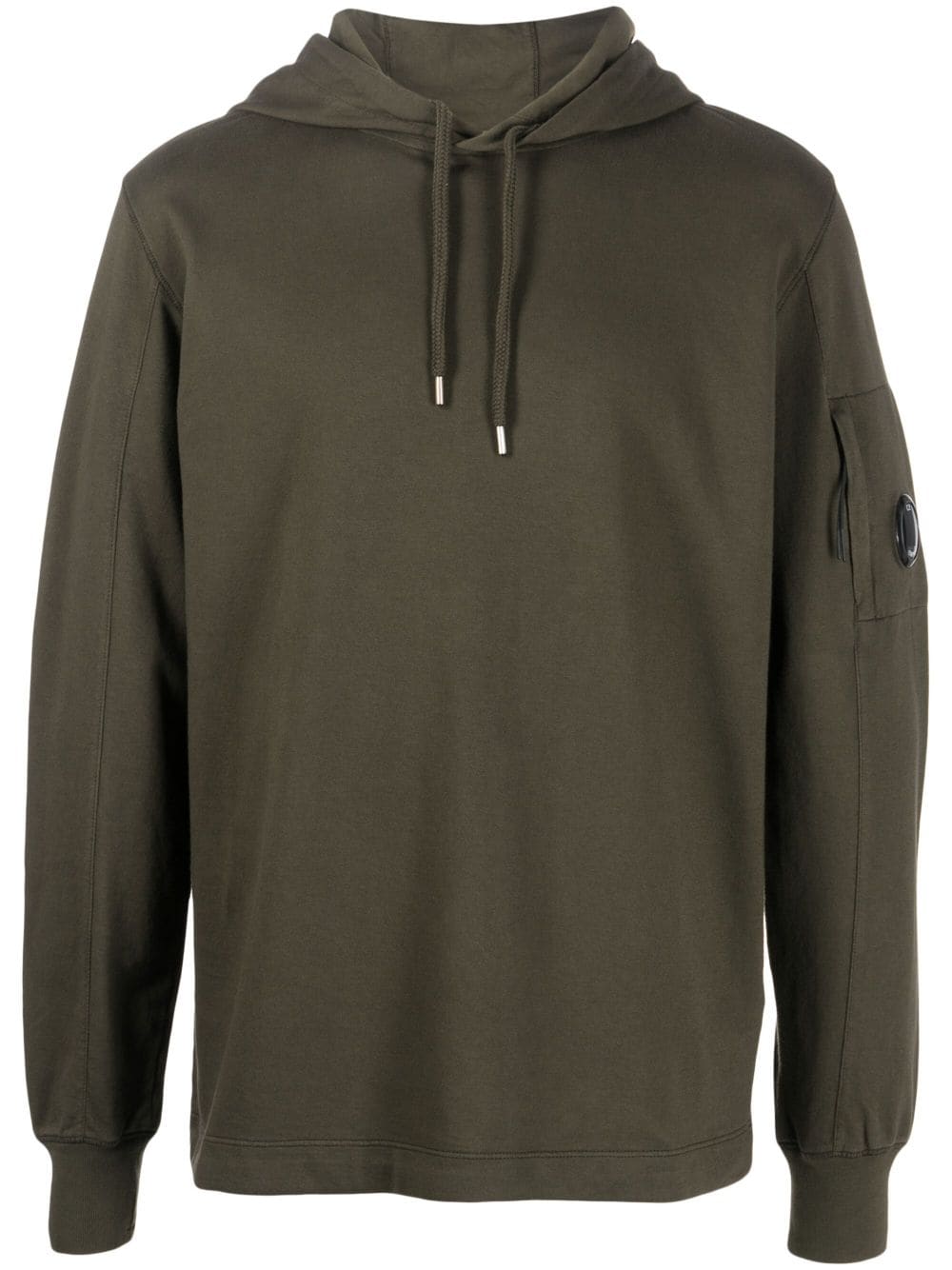 C.P. Company  logo-patch drawstring hoodie