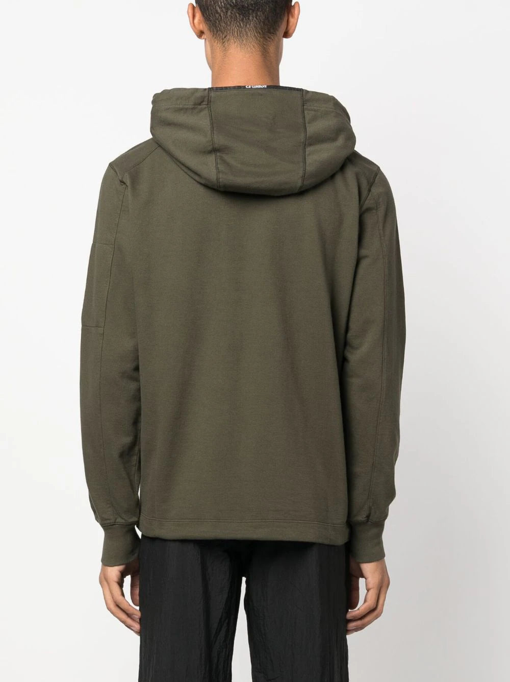C.P. Company  logo-patch drawstring hoodie