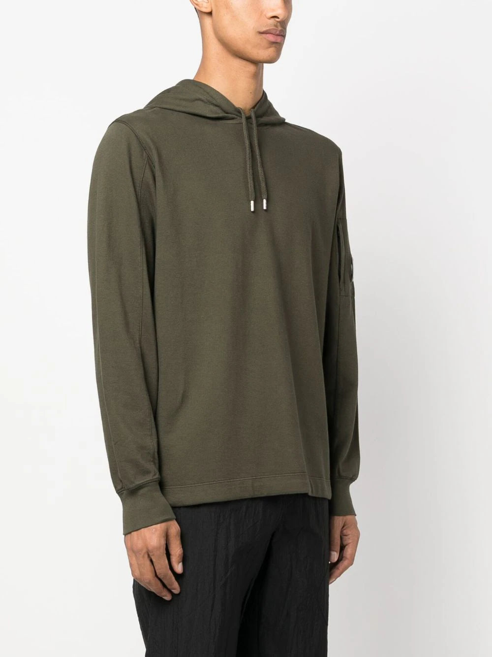 C.P. Company  logo-patch drawstring hoodie