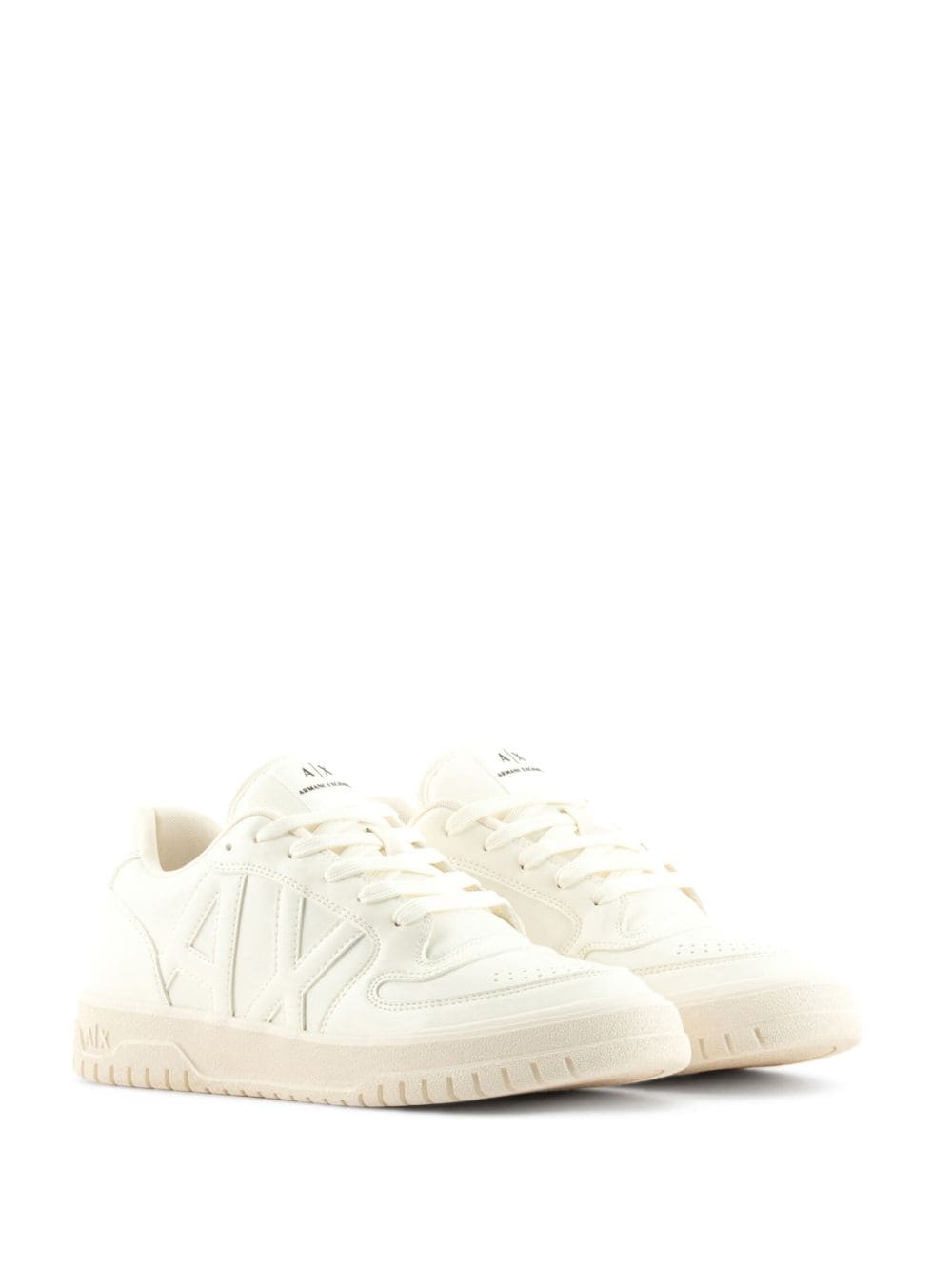 Armani Exchange embossed-logo low-top sneakers