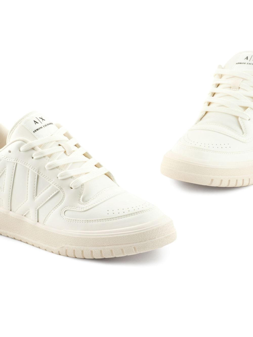 Armani Exchange embossed-logo low-top sneakers