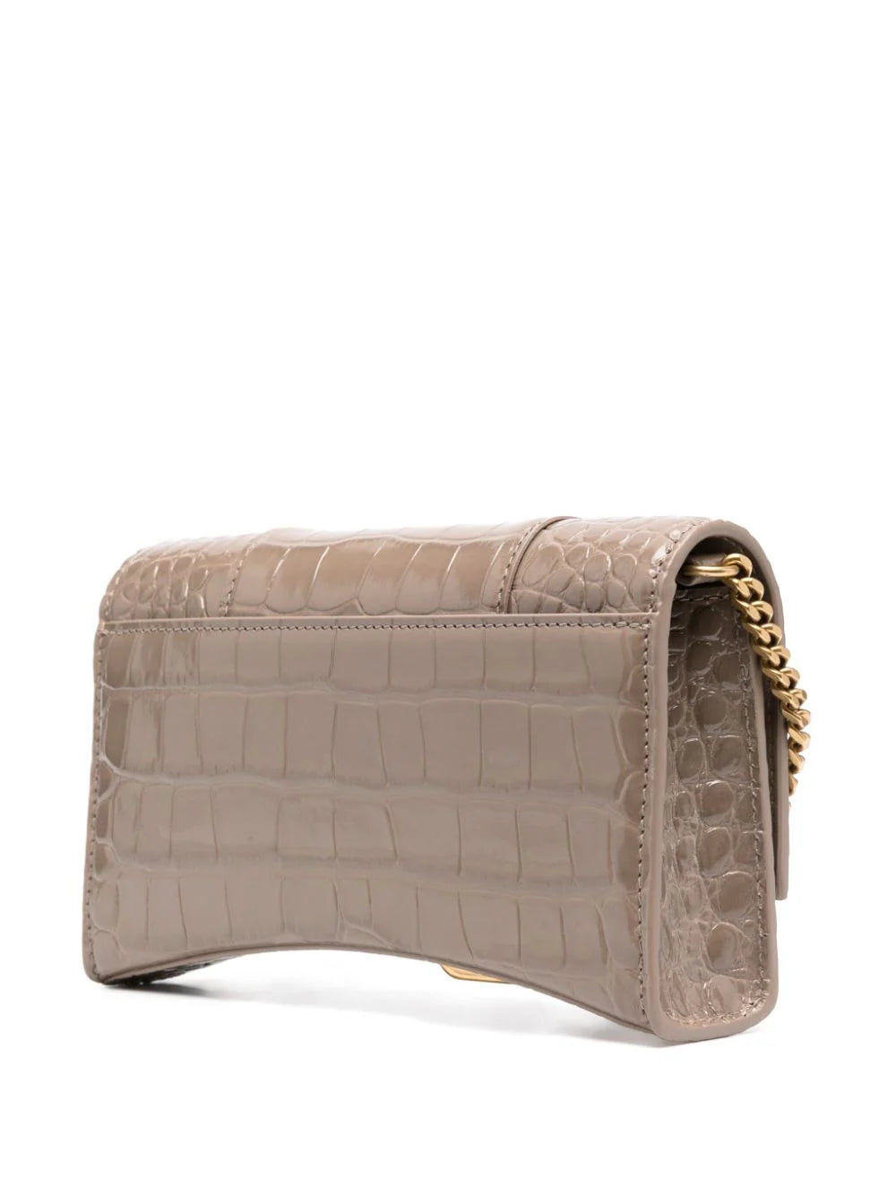 Balenciaga  Hourglass leather wallet-on-chain