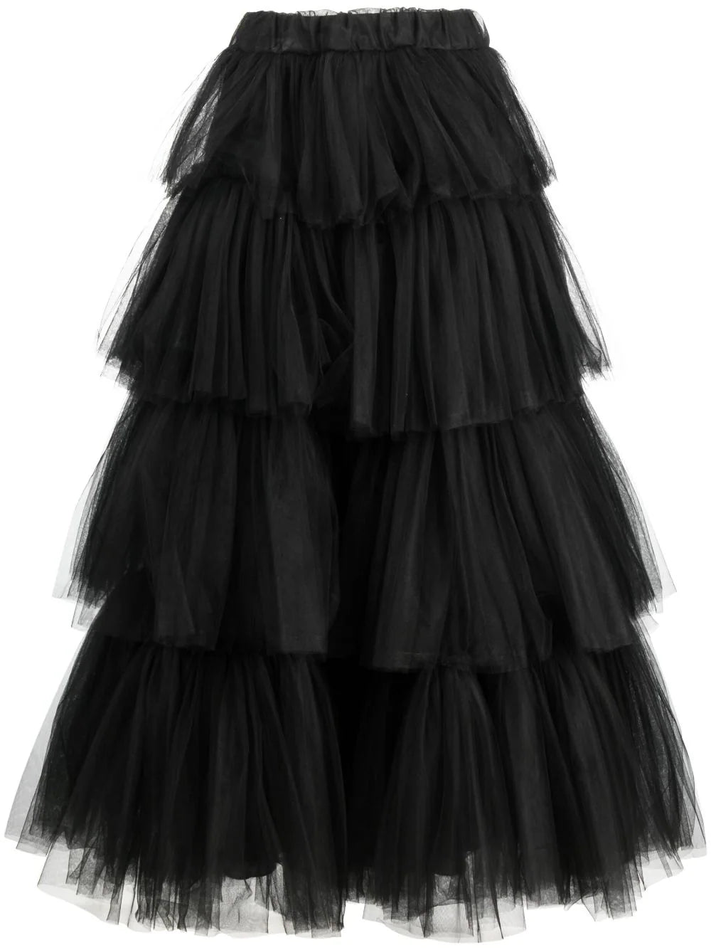 Ana Radu  tiered tulle midi skirt