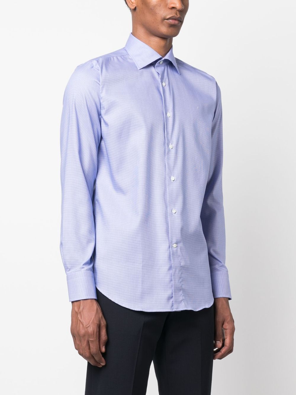 Canali long-sleeve cotton shirt