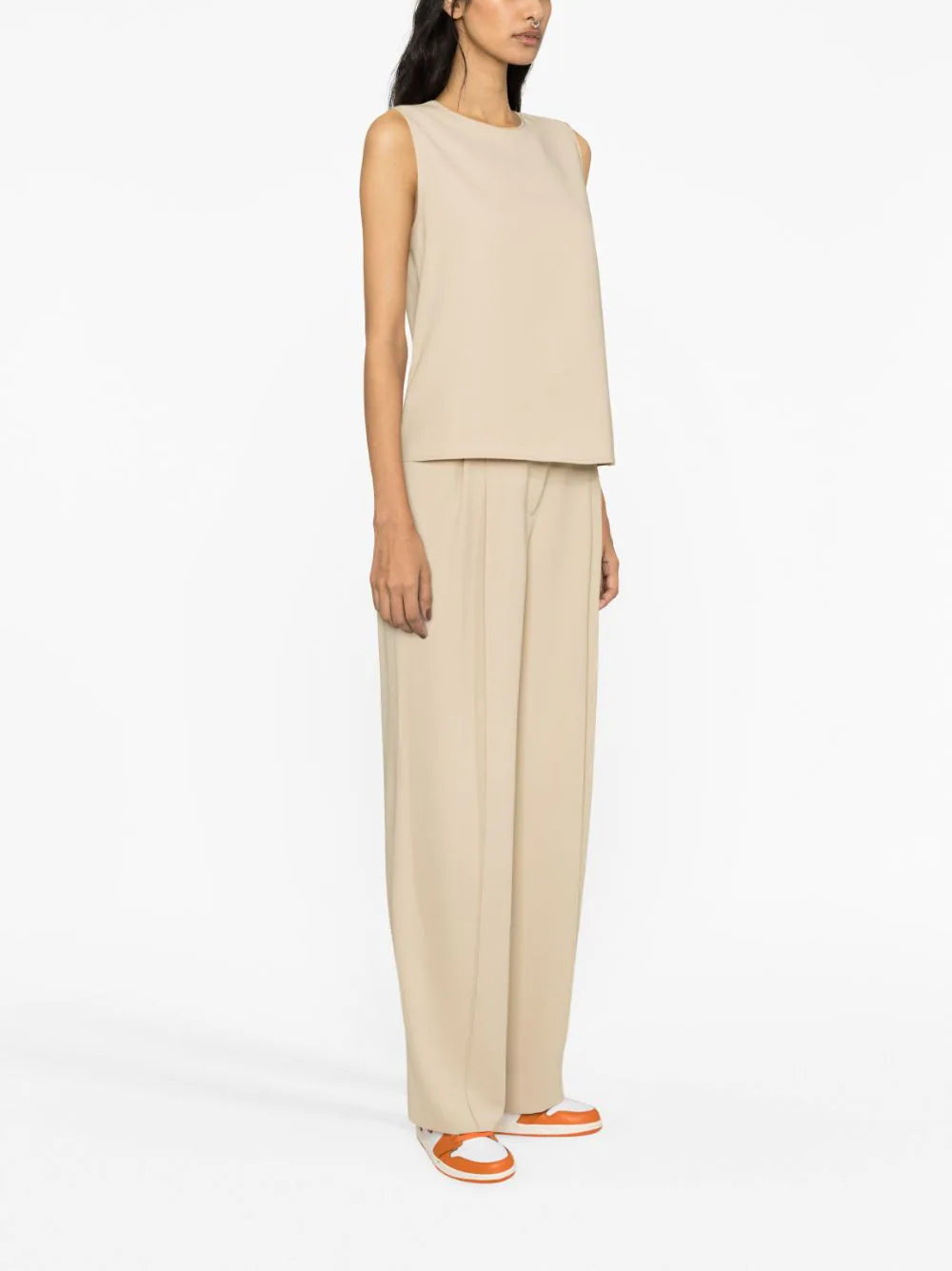 Calvin Klein sleeveless crêpe top